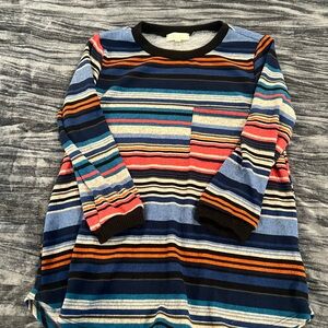 Retro Striped Multicolor Shirt Size S
